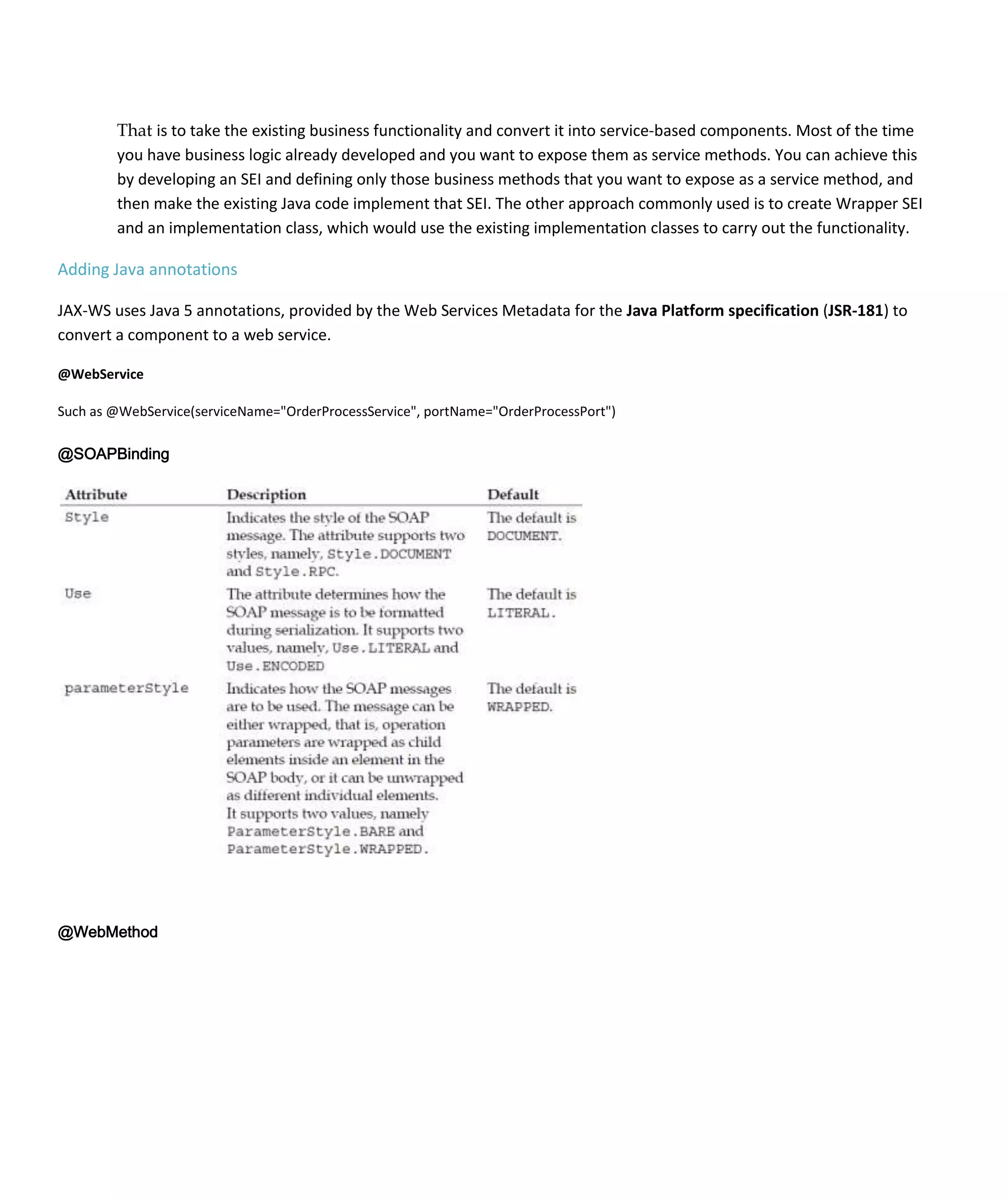 Web service through cxf