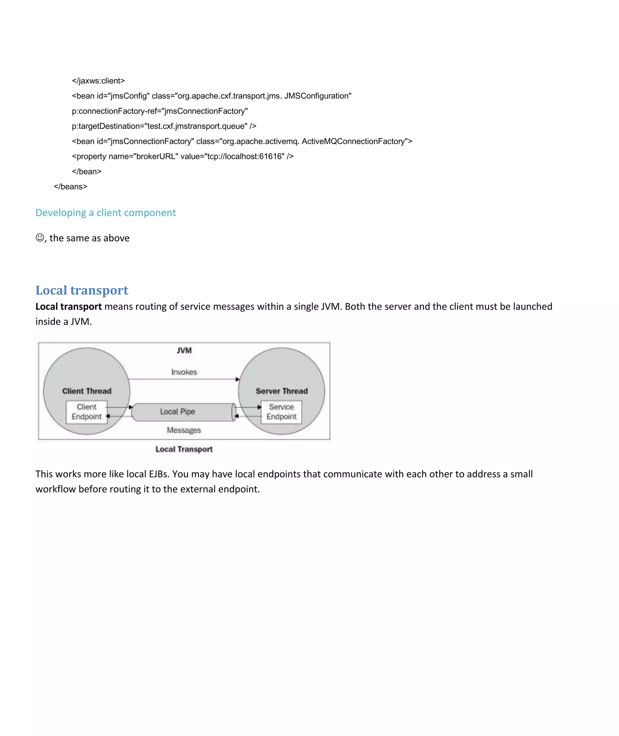 Web service through cxf