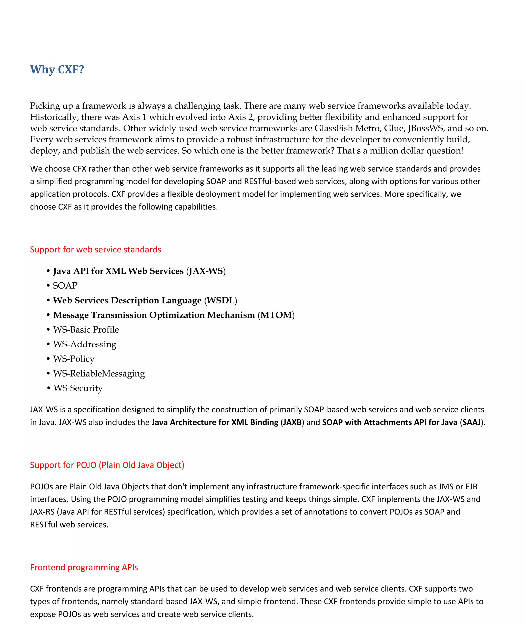 Web service through cxf