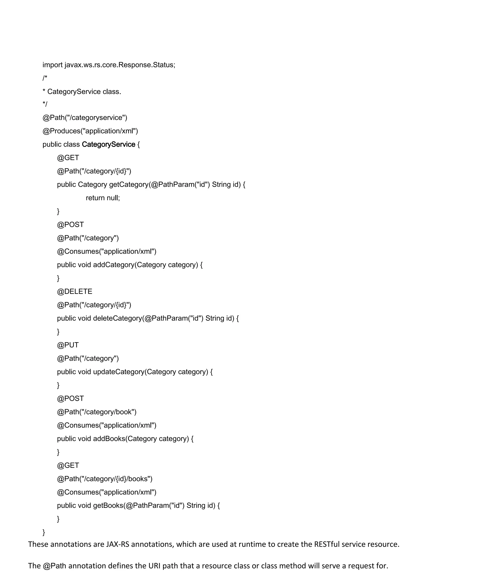 Web service through cxf