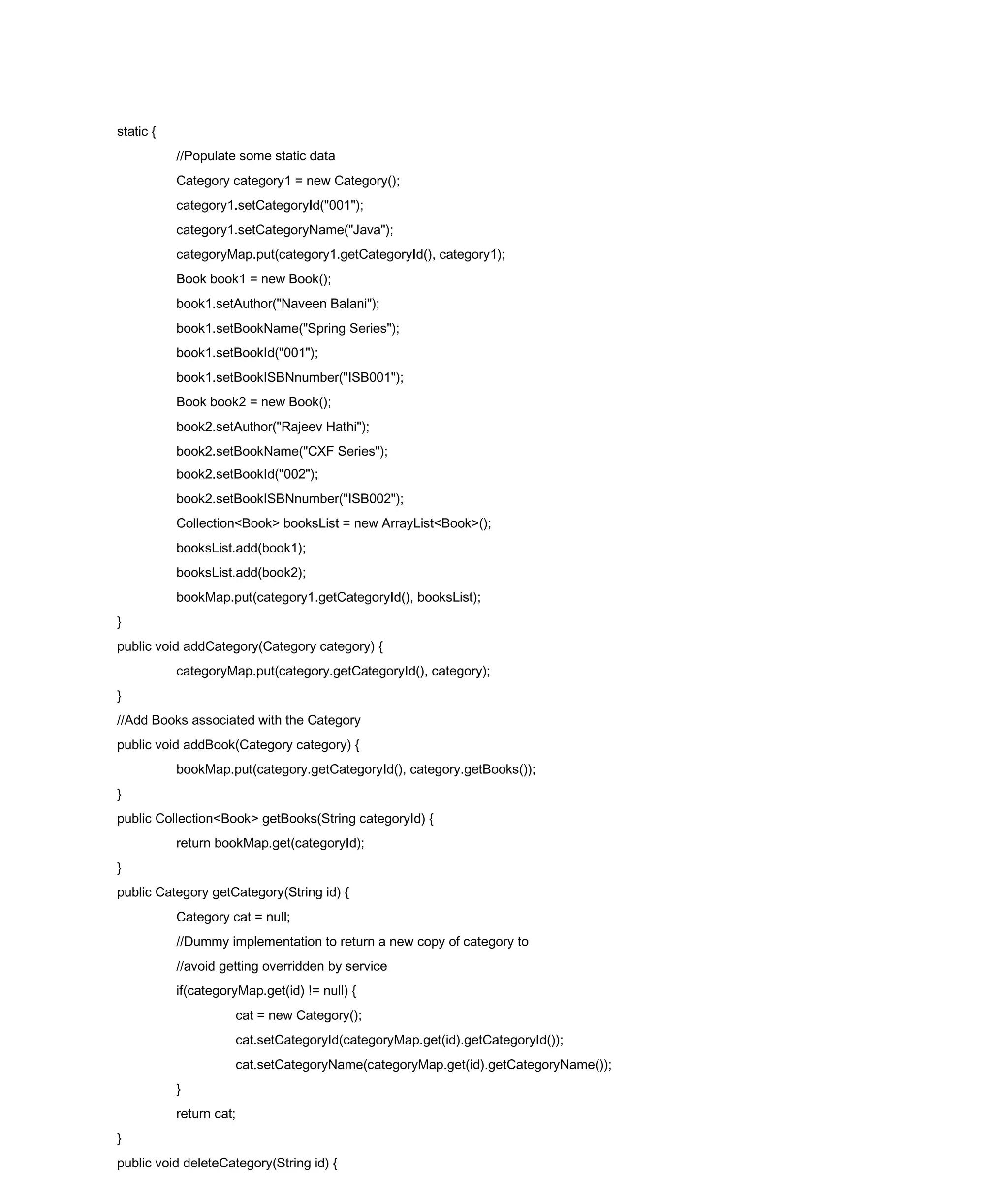 Web service through cxf