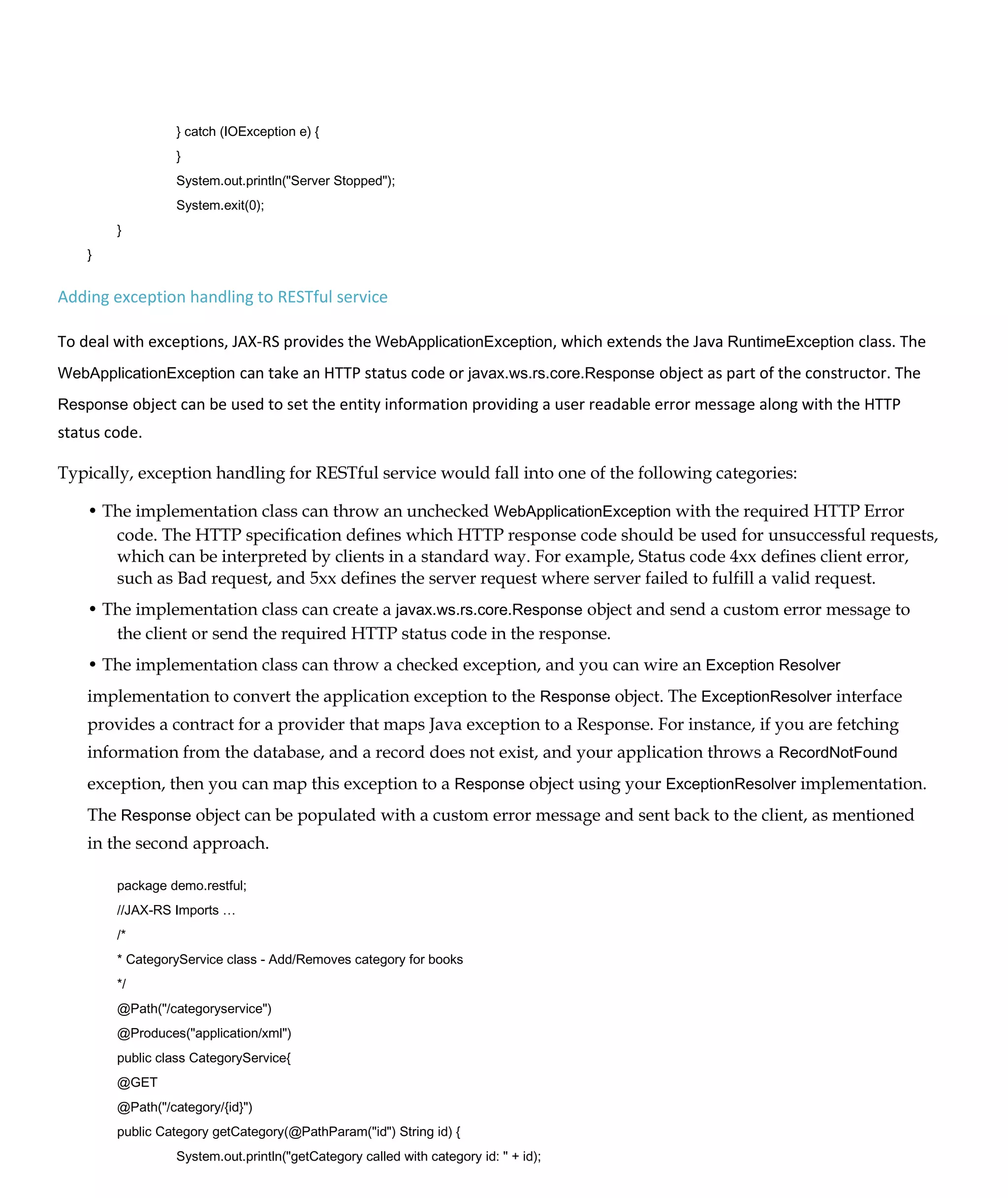 Web service through cxf