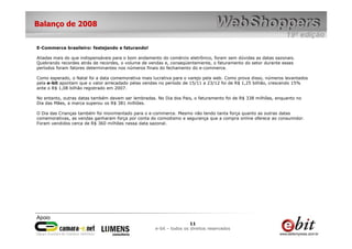 Web Shoppers 19 - Raio X 2008