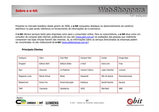 Web Shoppers 19 - Raio X 2008