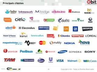 Principais clientes




                      38   Copyright e-bit - Todos os Direitos Reservados
 