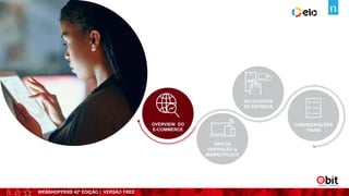 WEBSHOPPERS 42ª EDIÇÃO | VERSÃO FREE
INTRODUÇÃO
APLICATIVOS
DE ENTREGA
TIPO DE
OPERAÇÃO &
MARKETPLACE
OVERVIEW DO
E-COMMERCE
CONSIDERAÇÕES
FINAIS
 