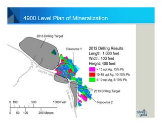 4900 Level Plan of Mineralization
 