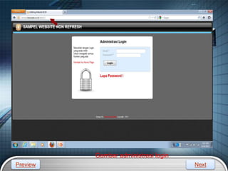LOGO
Gambar administrasi login
Preview Next
 