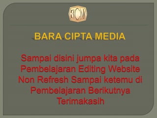 Tutorial Website Non Refrsh