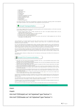 4 | P a g e
<html>
<head>
<link href="CSSstyle2.css" rel="stylesheet" type="text/css" />
<link href="CSSheader.css" rel="stylesheet" type="text/css" />
 