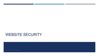 WEBSITE SECURITY

CPTR304: INTERNET AUTHORING

11

 