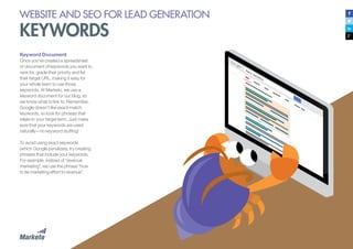 Website and seo for lead generation