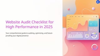 Website Audit Checklist for High Performance | TweakBuzz | PPTX