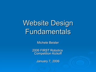 Website Design Fundamentals | PPT