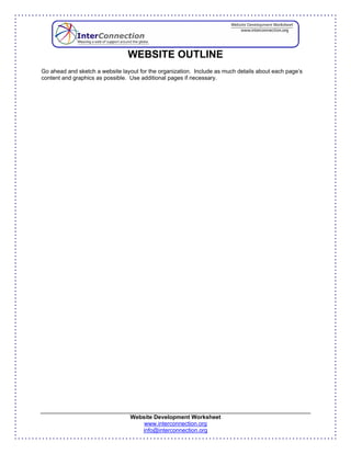 Website Development Worksheet | PDF | Web Development | Internet