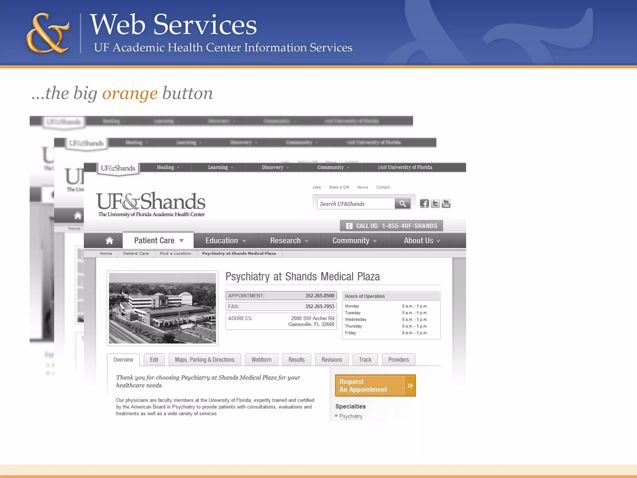 …the big orange button
 