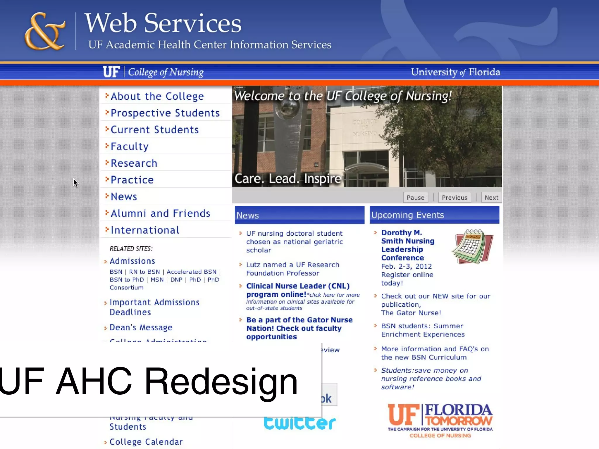 UF AHC RedesignUF AHC Redesign
 