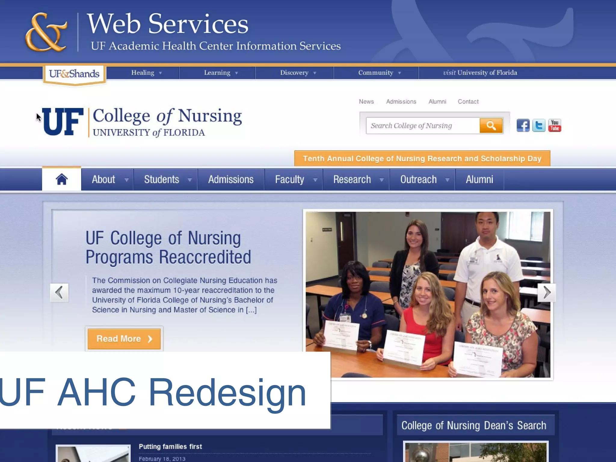 UF AHC RedesignUF AHC Redesign
 