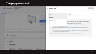 Zielgruppenauswahl
30
 