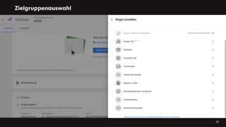 Zielgruppenauswahl
32
 