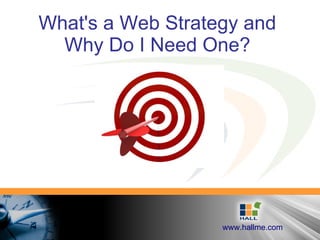 What's a Web Strategy and Why Do I Need One? 