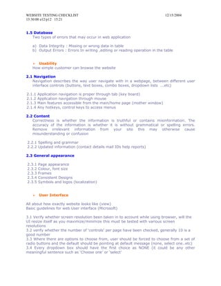 Website testing | PDF