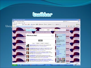 Unique Social Networking Mini-Blog Site: 