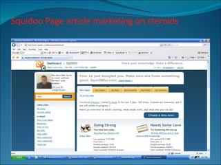 Squidoo Page article marketing on steroids 