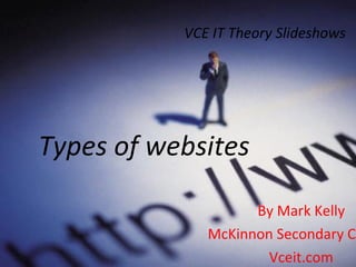 VCE IT Theory Slideshows By Mark Kelly McKinnon Secondary College Vceit.com Types of websites 