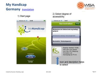 My Handicap
Germany translation
Page 4130.01.2015Created by: Boumans, Felsenberg, Lopez
 