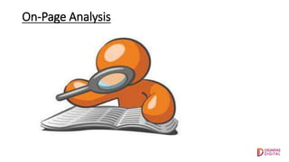On-Page Analysis
 