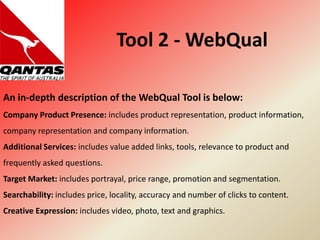 Webqual Framework Website audit presentation | PPT