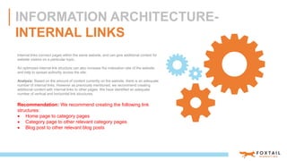ACCESSIBILITY – SITEMAPS
INFORMATION ARCHITECTURE-
INTERNAL LINKS
Internal links connect pages within the same website, an...