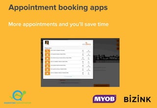 Appointment booking apps
More appointments and you’ll save time
 