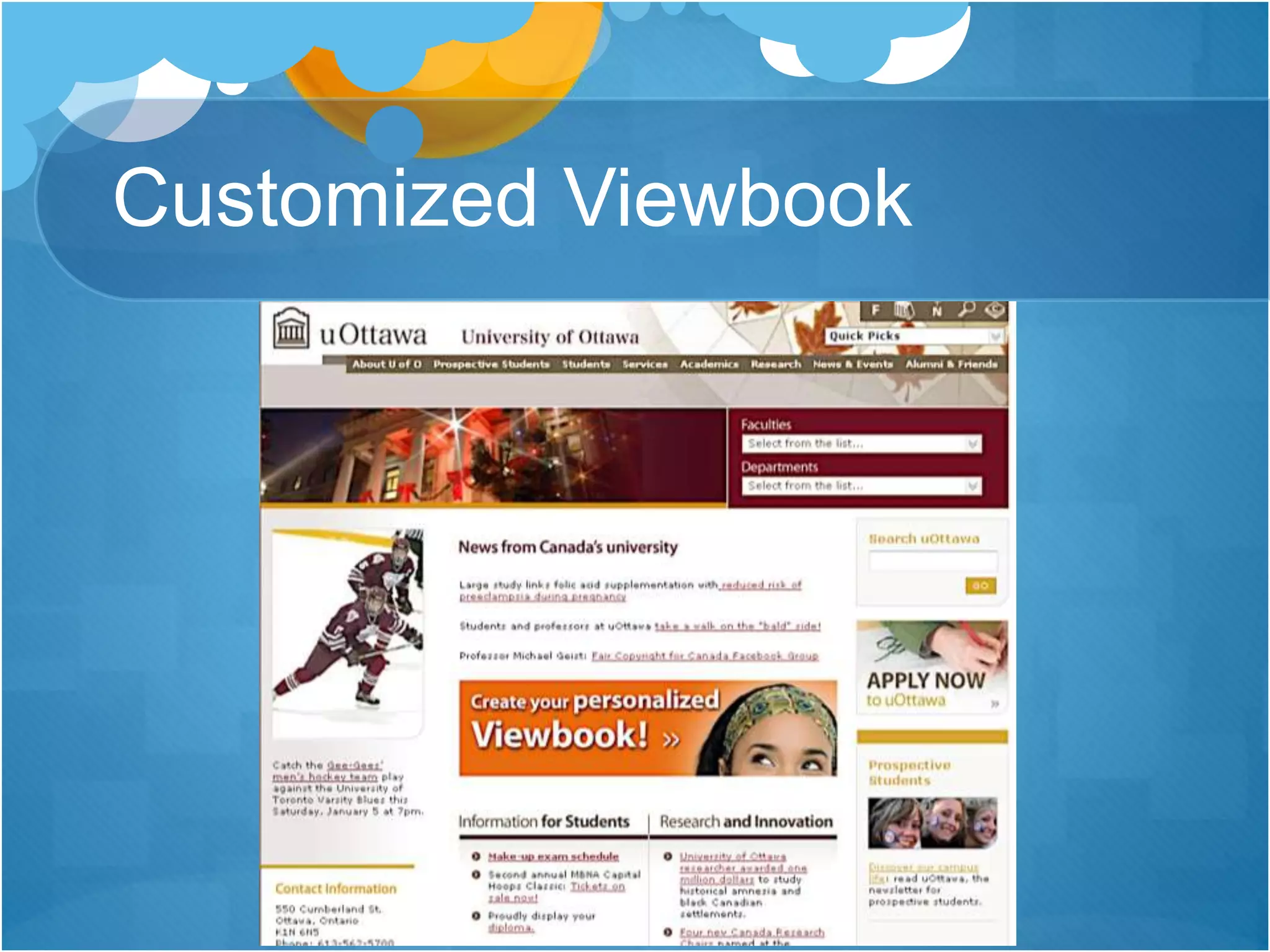 Customized Viewbook
 