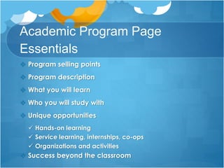 Higher Education Website Best Practices