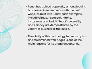 13 Most Popular Websites Built With ReactJS | PPT