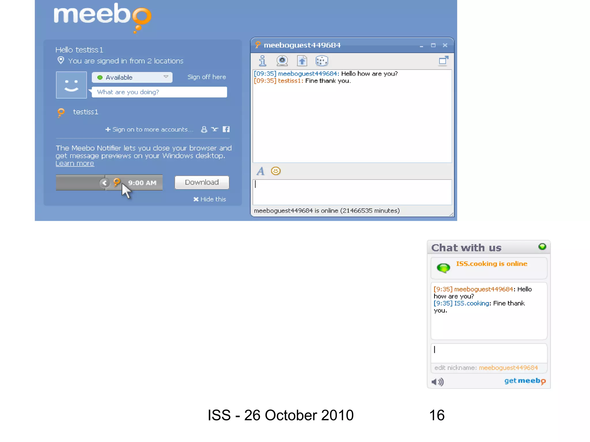 ISS - 26 October 2010 16
 