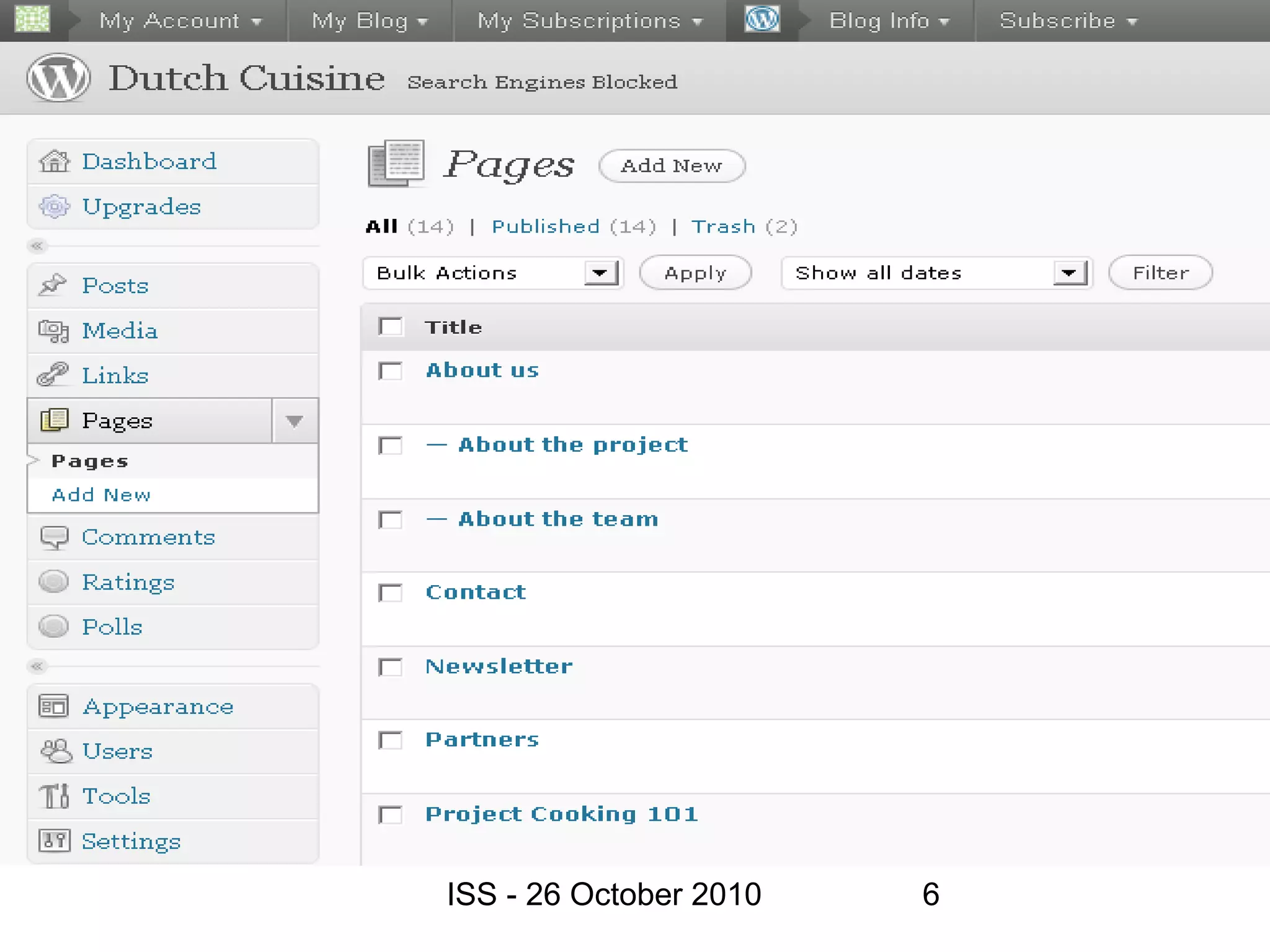 ISS - 26 October 2010 6
 