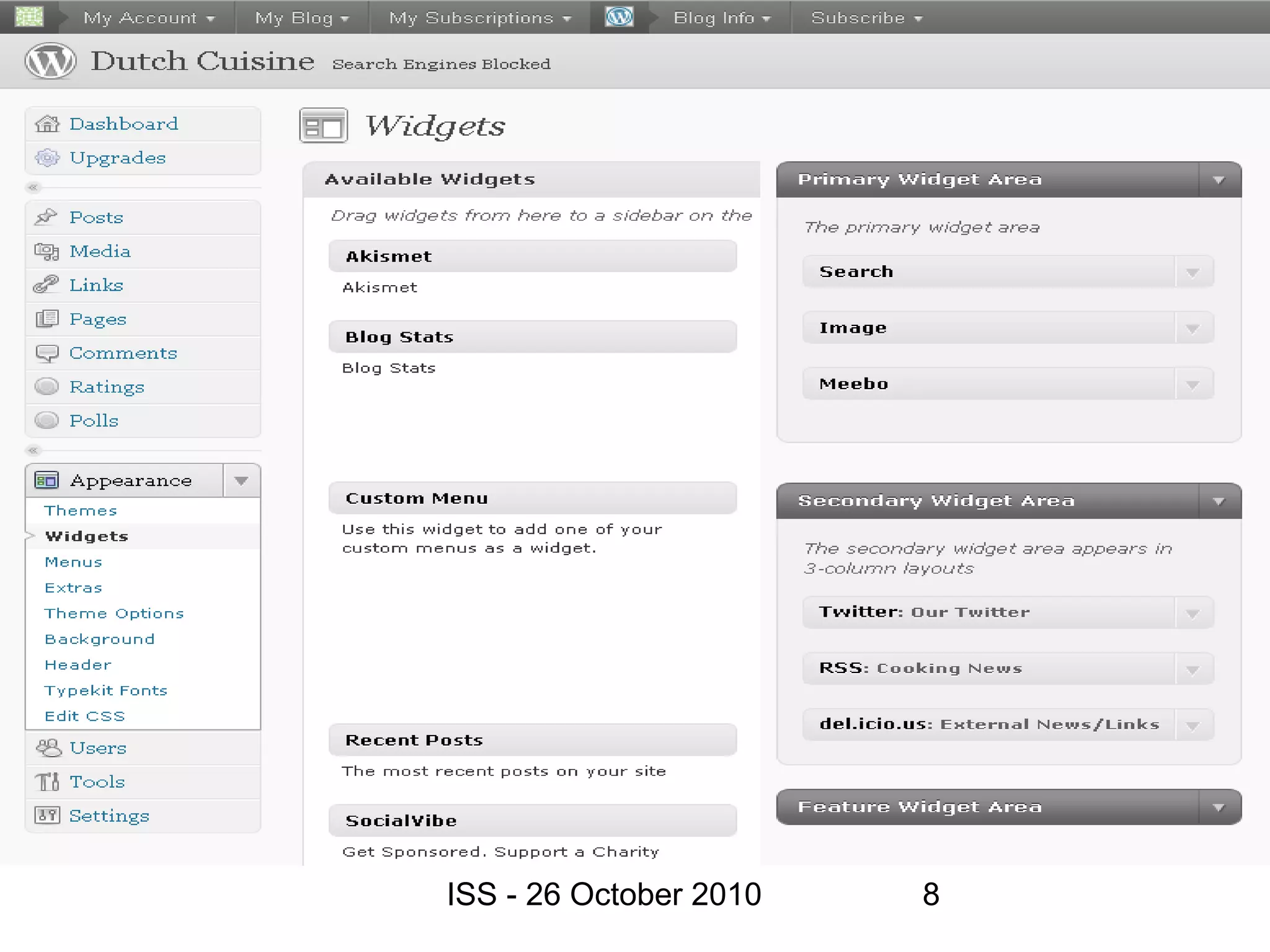 ISS - 26 October 2010 8
 