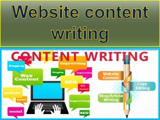 Website content writing is not an intense
employment as you individuals thought to be.
It is as easy as you write an expos...
