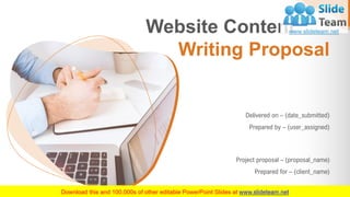 Website Content
Writing Proposal
Delivered on – (date_submitted)
Prepared by – (user_assigned)
Project proposal – (proposal_name)
Prepared for – (client_name)
 