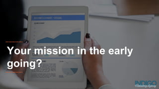 Your mission in the early
going?
 