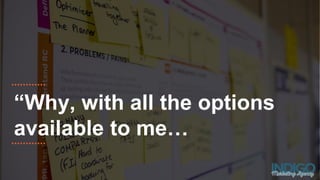 “Why, with all the options
available to me…
 