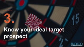 3.
Know your ideal target
prospect
 