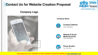 Website Creation Proposal PowerPoint Presentation Slides