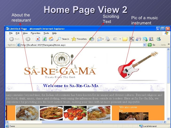 describing a website