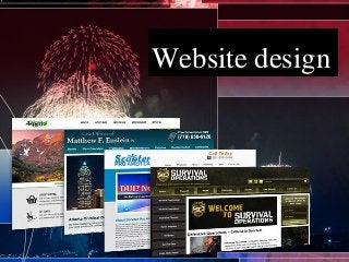 Website design
 