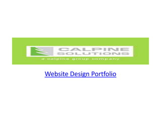 Website Design Portfolio
 