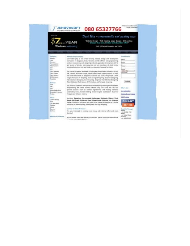 Learn Web Design In Bangalore - Check Our Firstenquiry.com